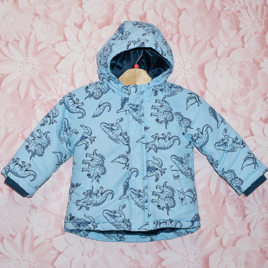 Blue Dino Jacket Size 18-24m