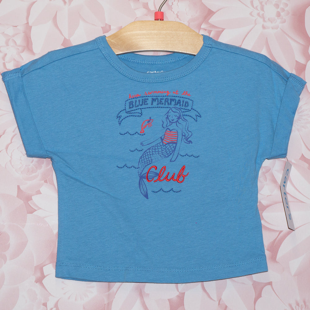 NWT Blue Mermaid Tee Size 12m