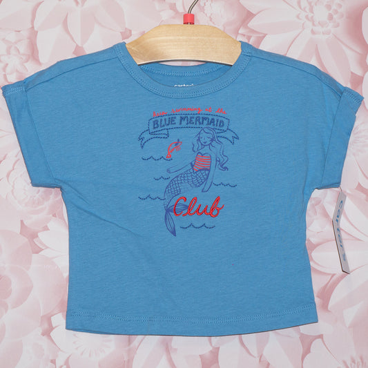 NWT Blue Mermaid Tee Size 12m