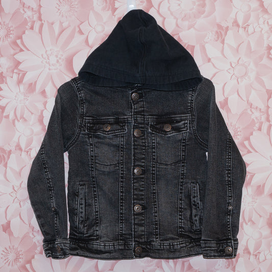 Hooded Jean Jacket Size 7