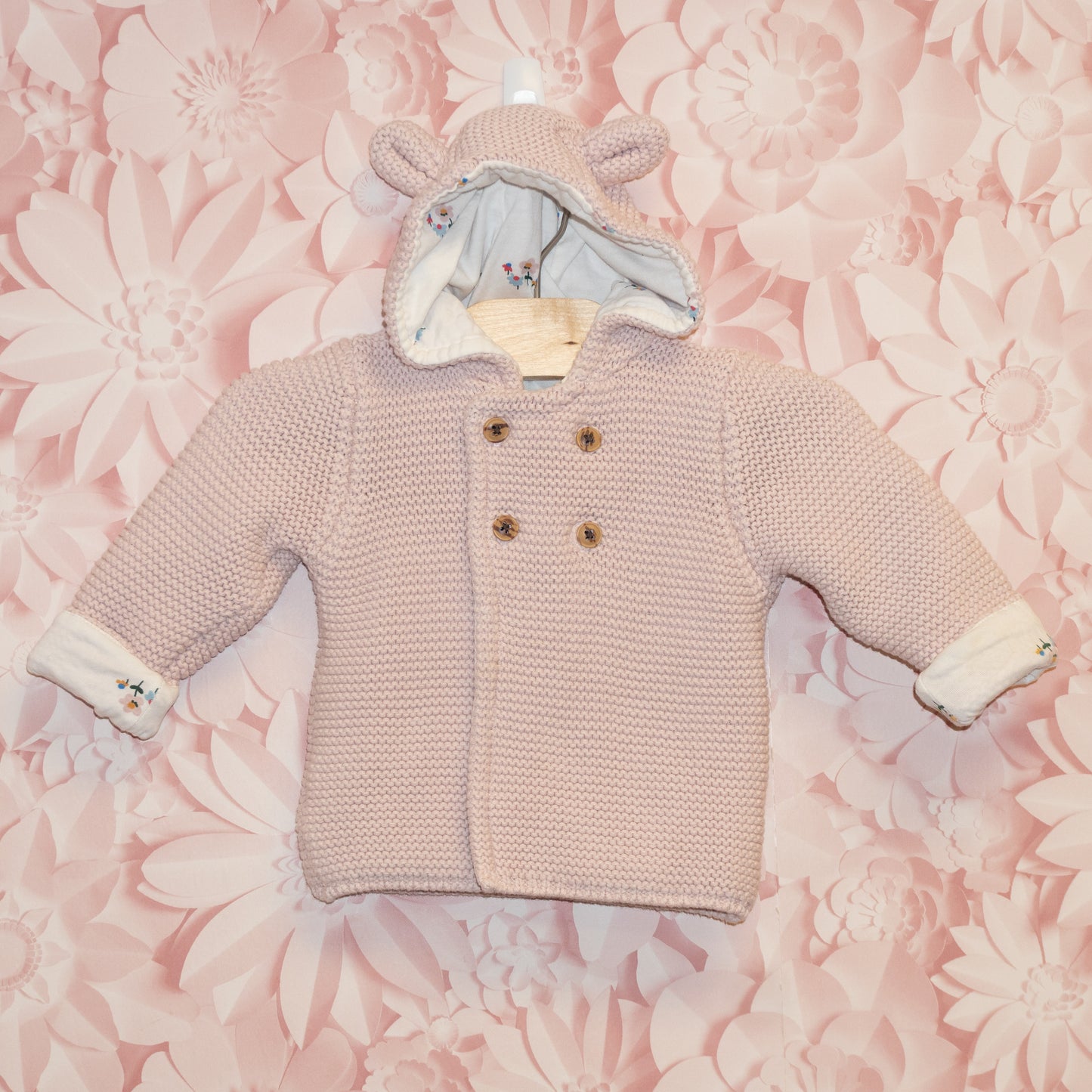 Lined Cotton Sweater Size 6-9m