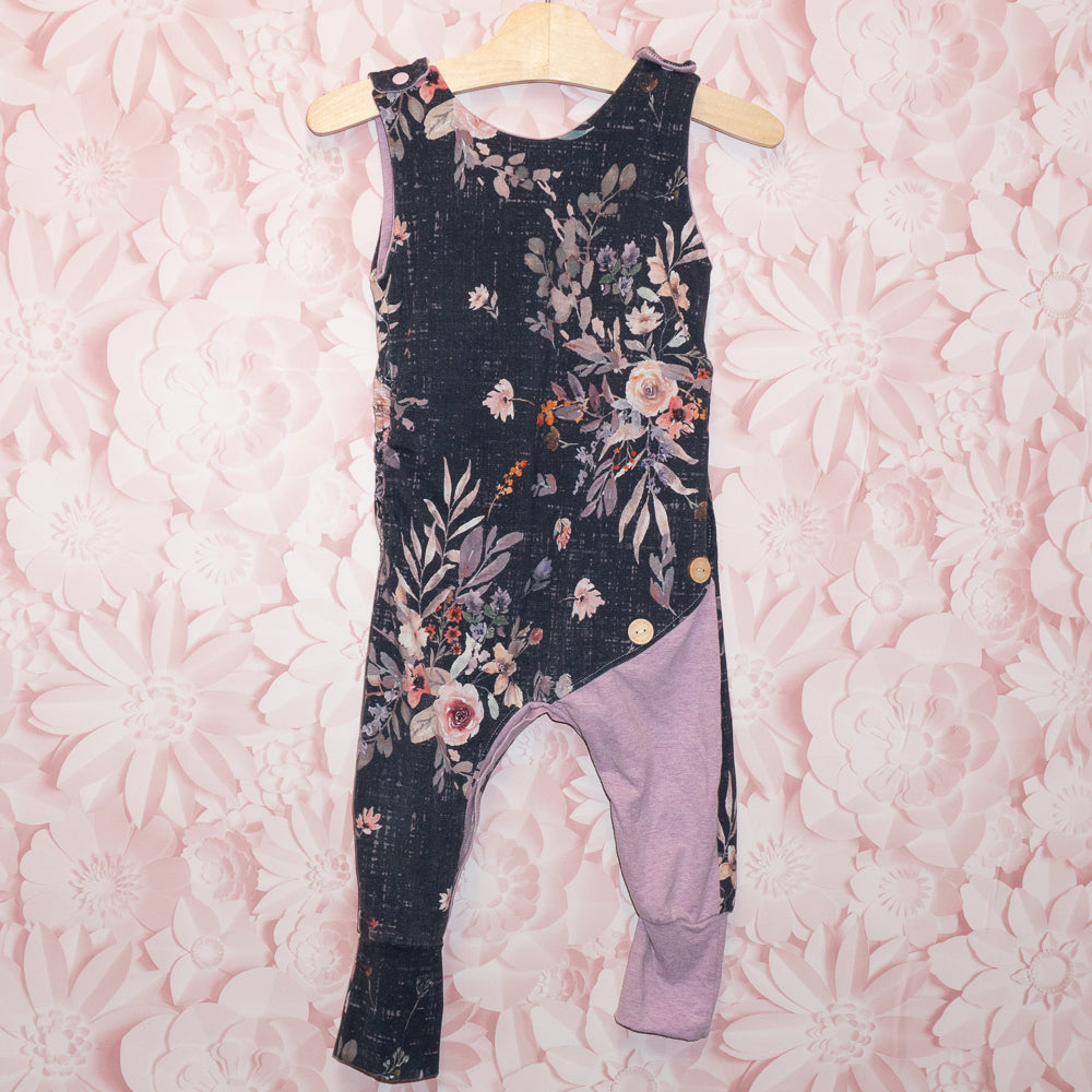 Grow-With-Me Floral Romper Size 12m-3T
