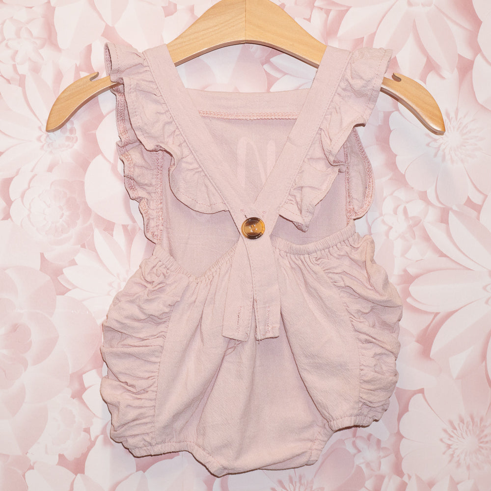 Pink Ruffled "One" Romper Size 12-24m