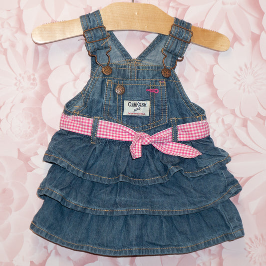 Ruffles Overall Dress Size 3m