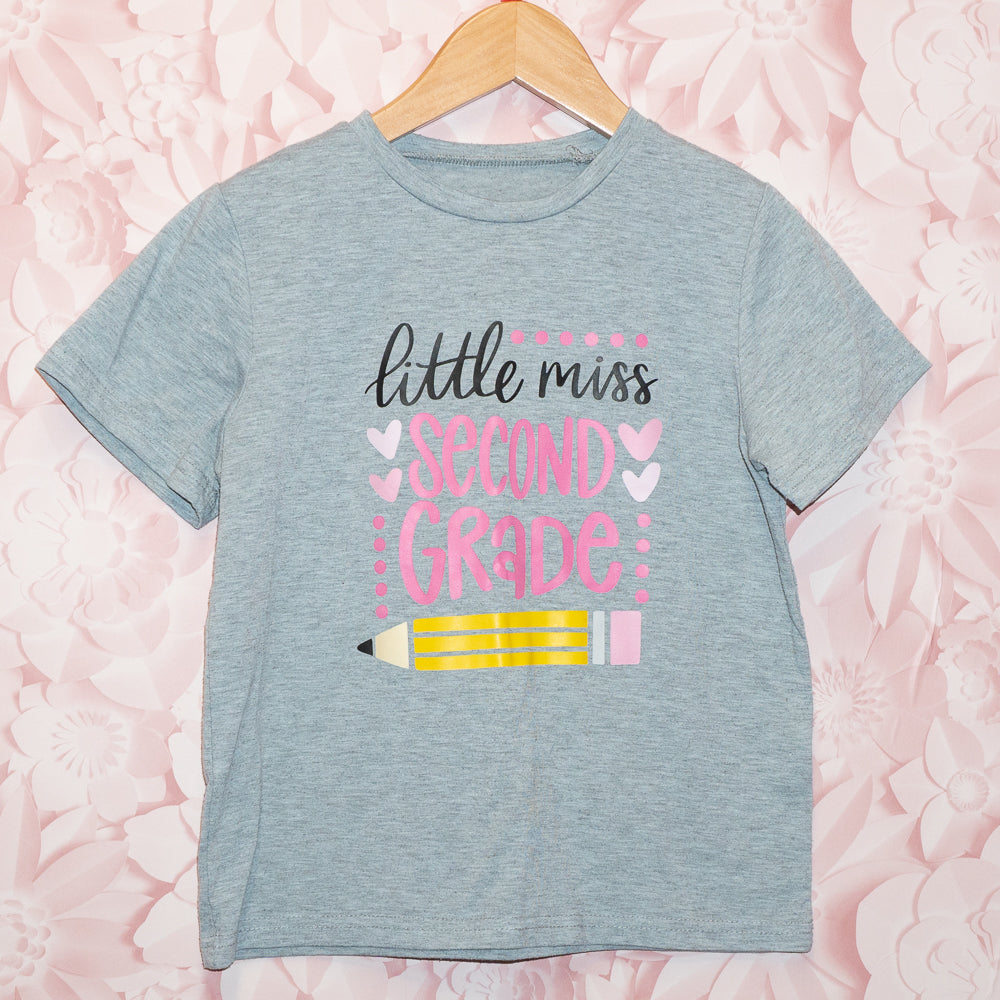 Little Miss Second Grade Tee Size 7