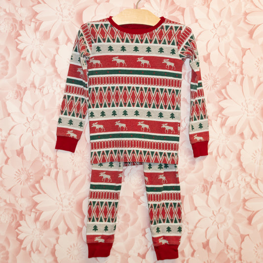 Christmas Moose Pajamas Size 5
