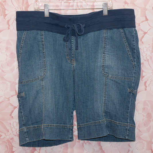 Denim Maternity Shorts Size L