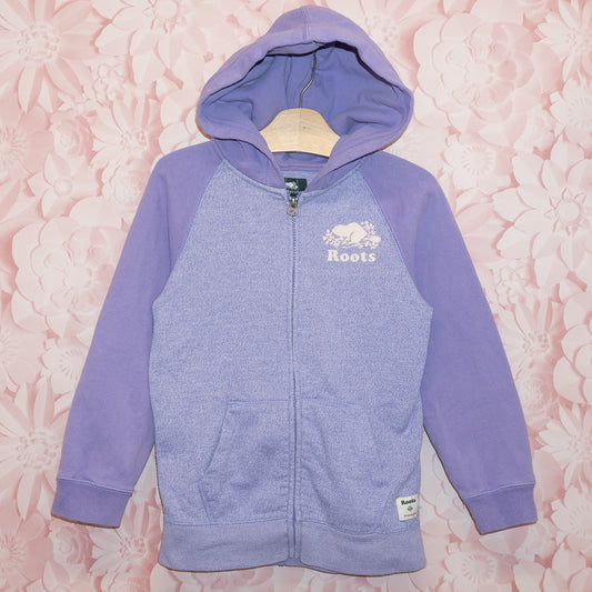 Purple Roots Zip Hoodie Size 7-8