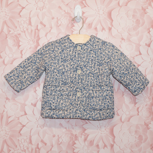 Quilted Floral Jacket Size 12-18m