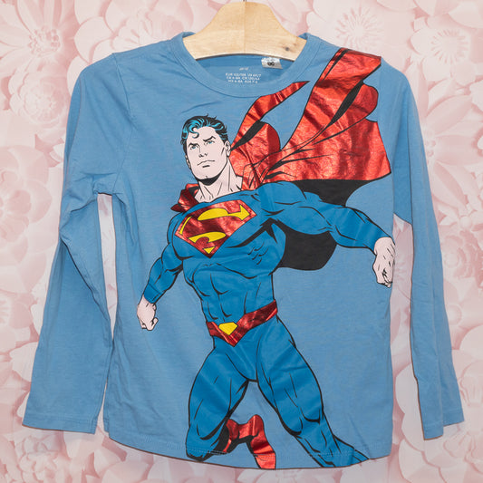 Superman Long-sleeve Tee Size 6x/7