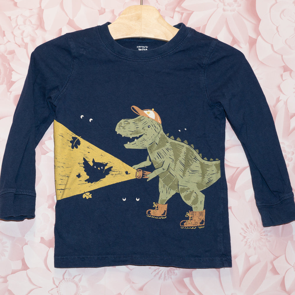 Dino Flashlight Tee Size 3T