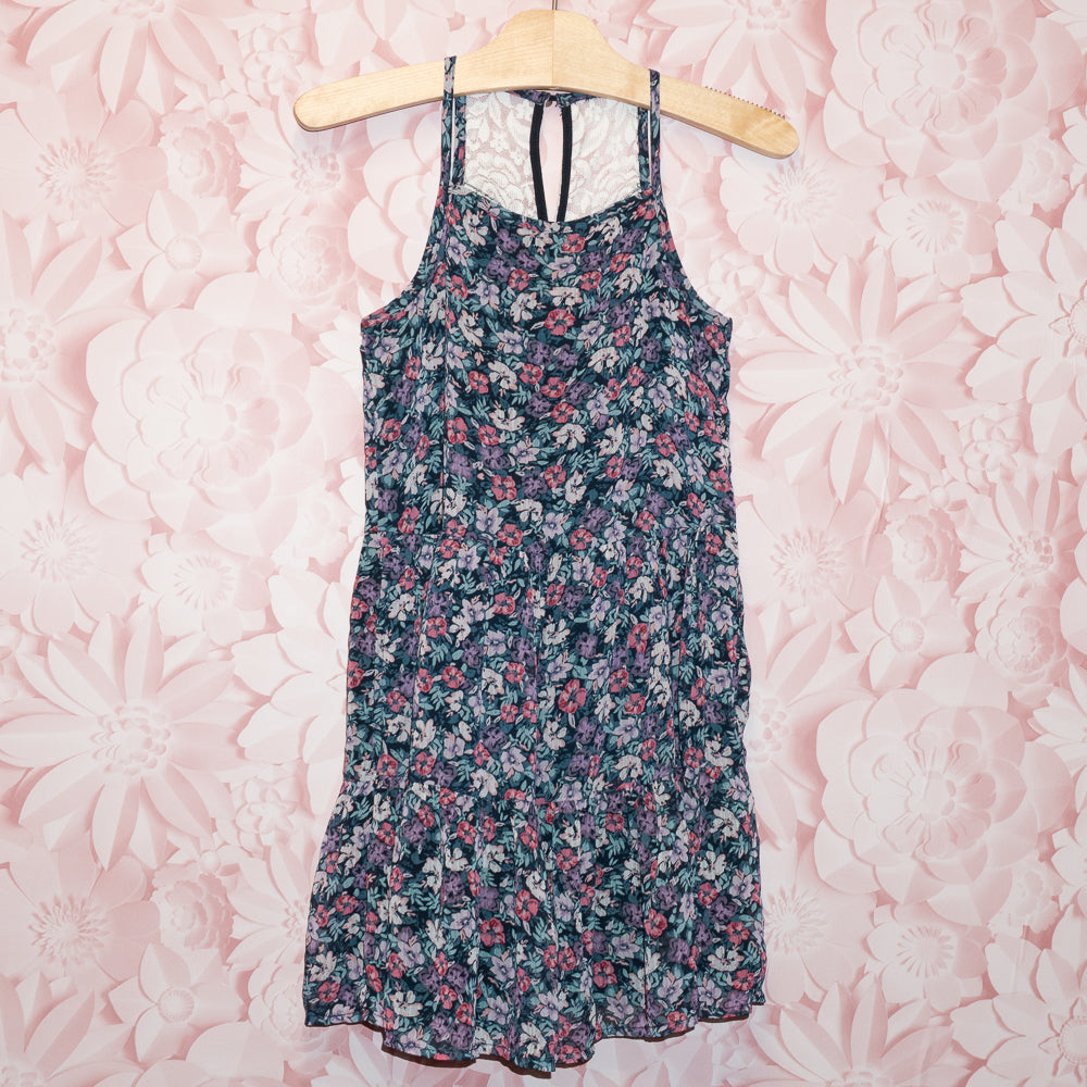 Floral Lace Back Dress Size 5/6