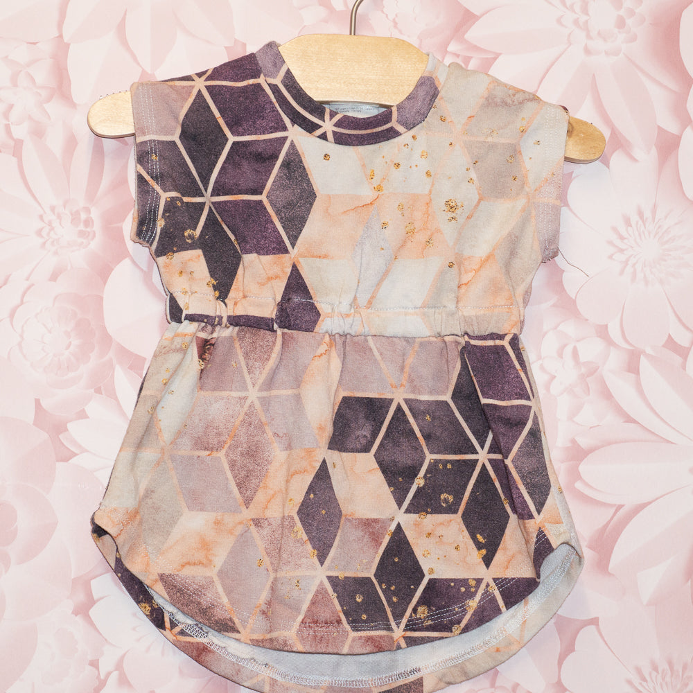 Geometric Tunic Dress Size 6-12m (estimated)