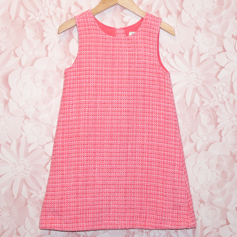 Pink Tweed Dress Set Size 7