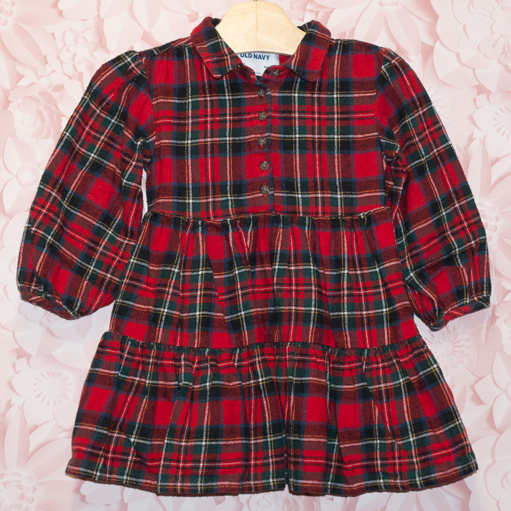 Plaid Flannel Dress SIze 3T