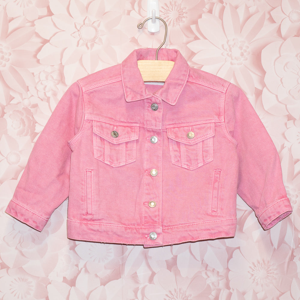 Pink Denim Jacket Size 9-12m