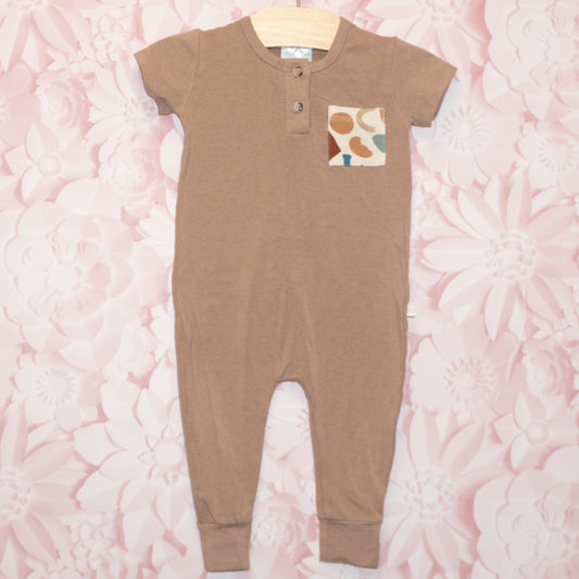 Bamboo Pocket Romper Size 6-12m