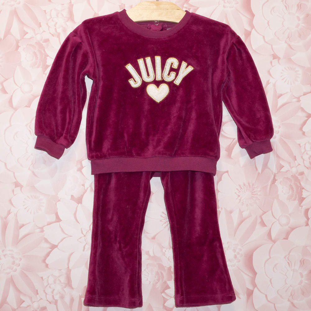 Juicy Velour Track Suit Size 24m