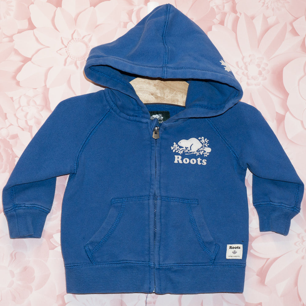 Blue Zip Hoodie Size 6-12m