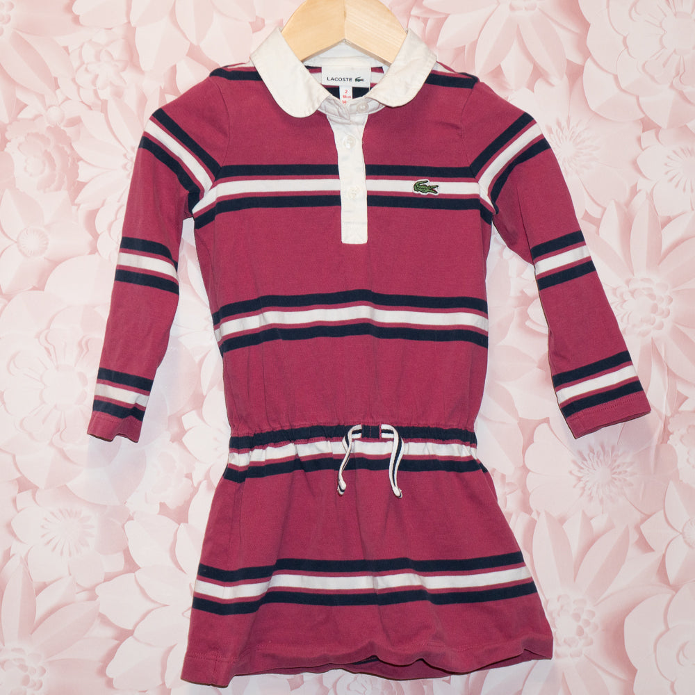 Lacoste Striped Dress Size 2