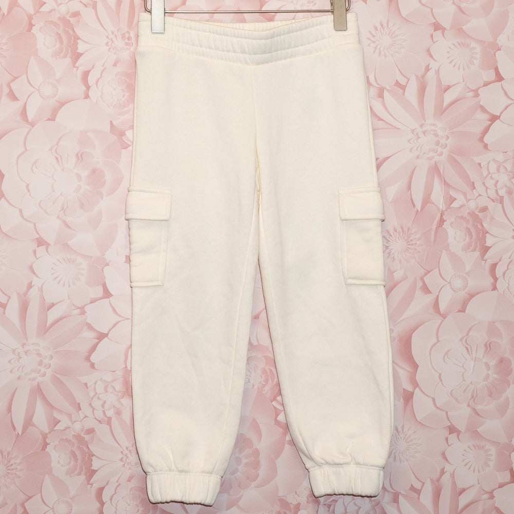 White Cargo Joggers Size 5