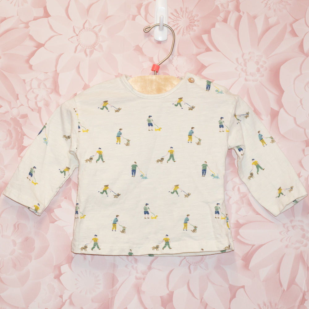 Dog Walk Tee Size 3-6m