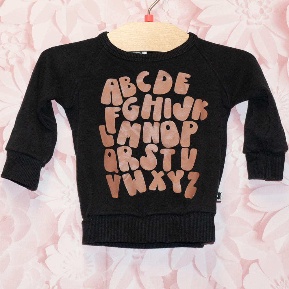 Alphabet Crewneck Size 0-6m