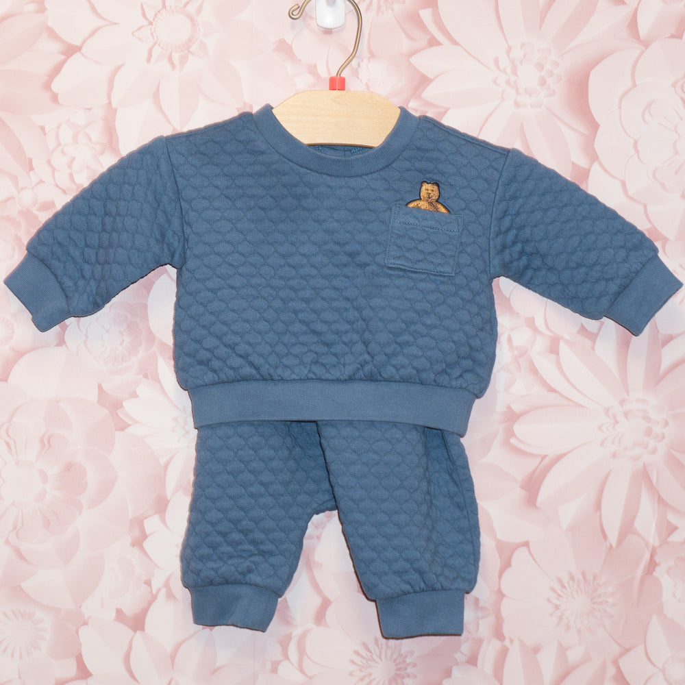Quilted Pocket Bear Set Size 0-3m