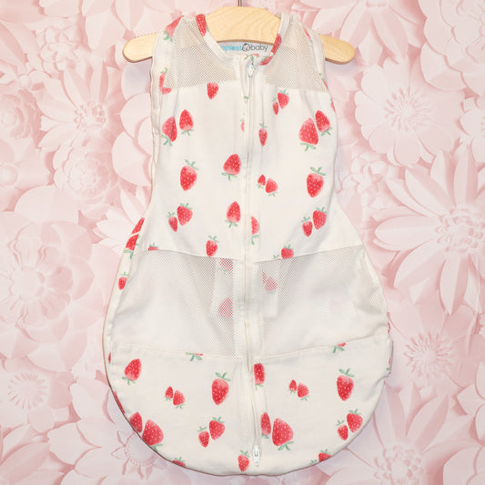 Strawberry Swaddle Sack Size 0-2m