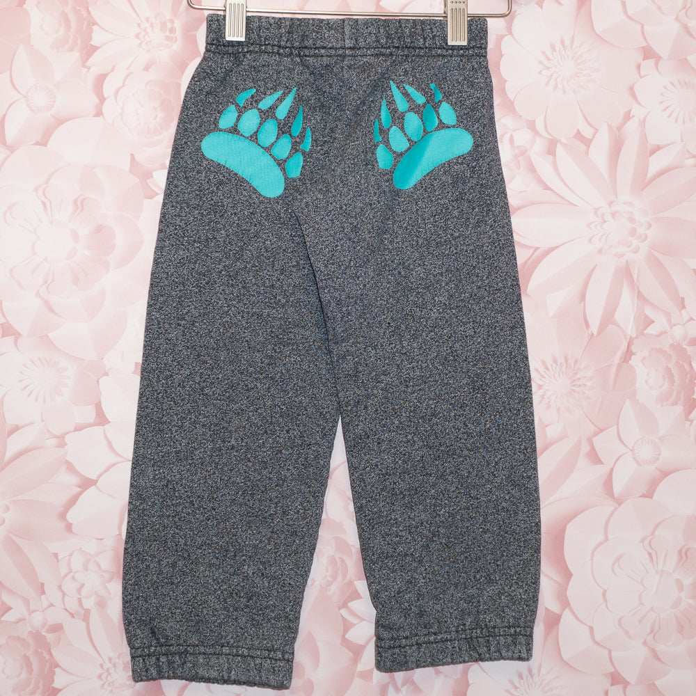 Gray/Turquoise Muskoka Bear Wear Joggers Size 2-3