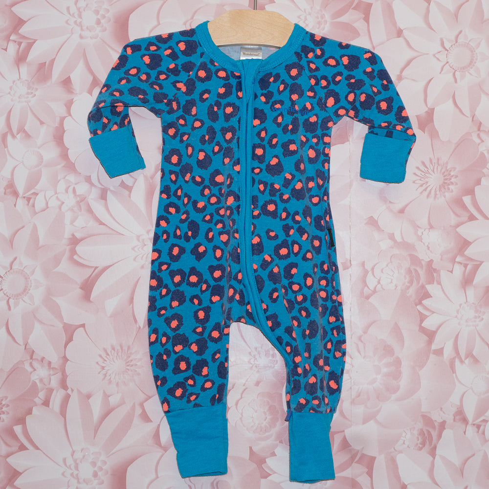 Animal Print Sleeper Size 0-3m