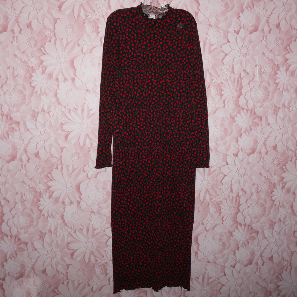 Red Floral Dress Size 4