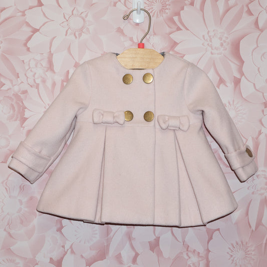 Pink Pea Coat Size 0-3m