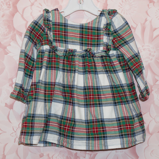 Plaid Dress Size 6-12m