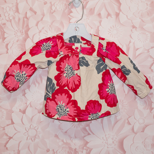 Floral Blouse Size 6m