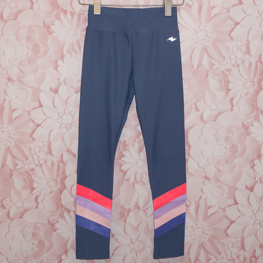 Striped Athletic Leggings Size 6