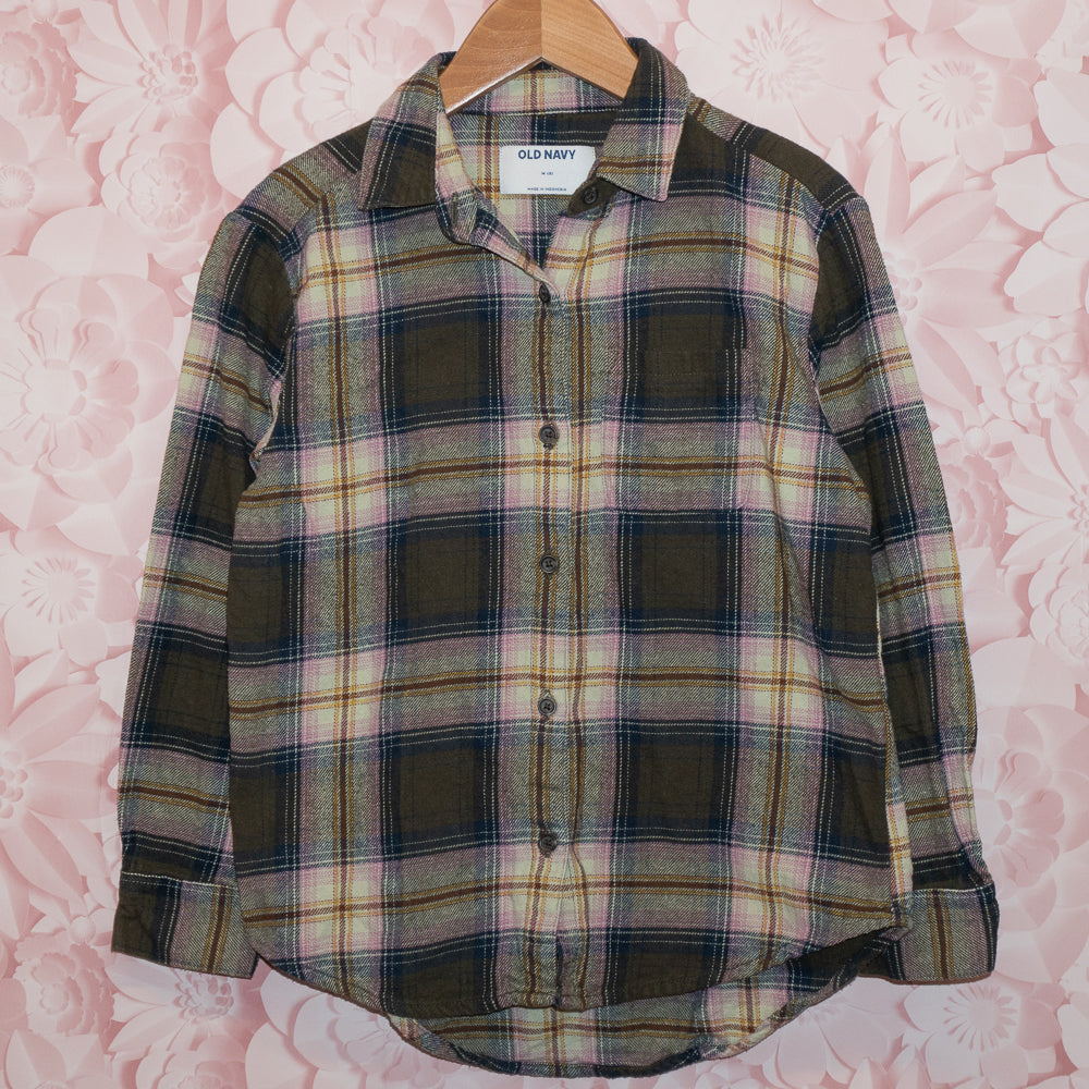 Plaid Flannel Shirt Size 8