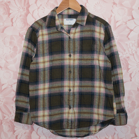 Plaid Flannel Shirt Size 8