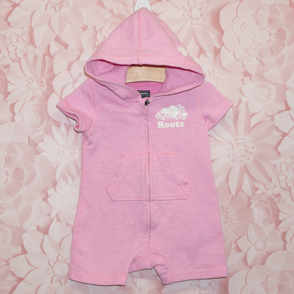 Roots Shortie Hoodie Romper Size 3-6m