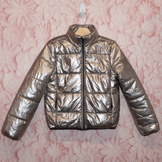 Shiny Silver Jacekt Size 10/12
