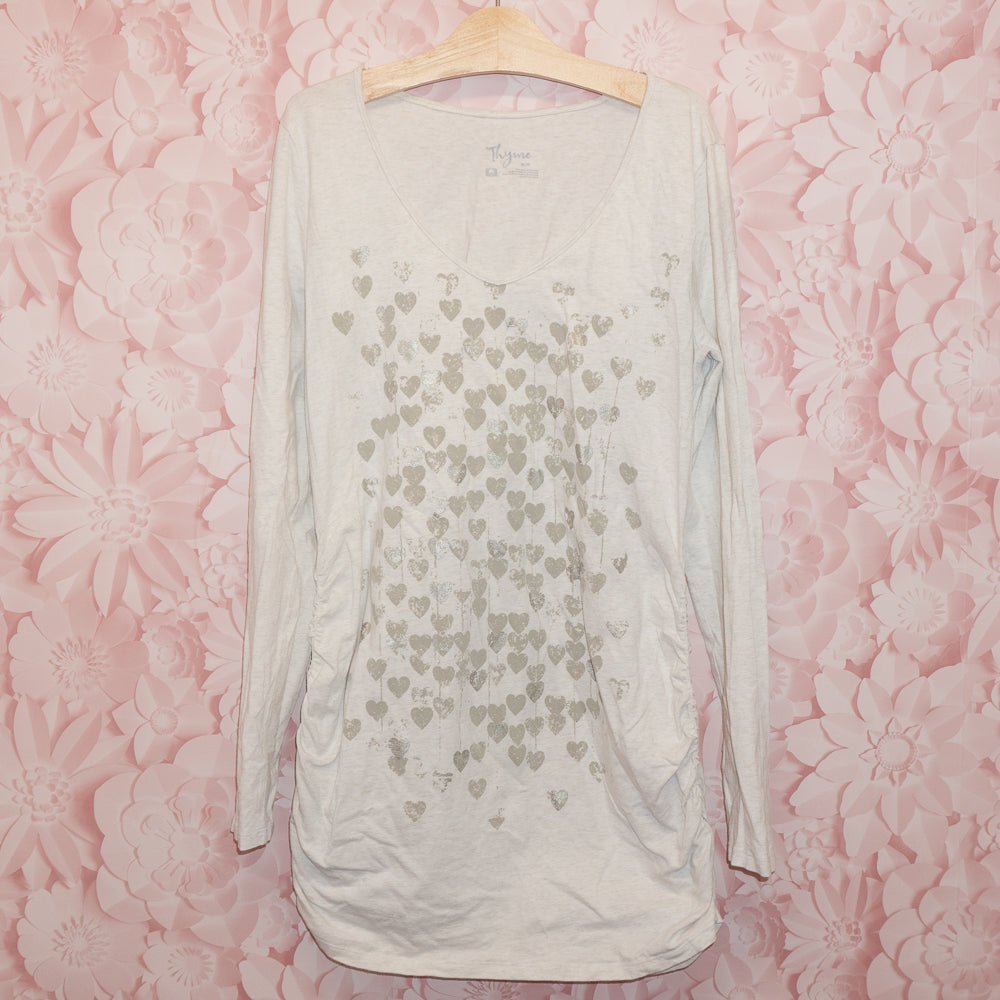 Heart Long-sleeve Tee Size M