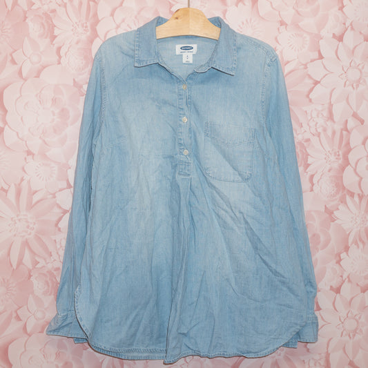 Denim Maternity Shirt Size S
