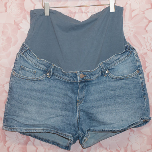 Denim Maternity Shorts Size L