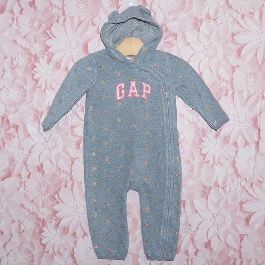 Fleece Star Romper Size 12-18m