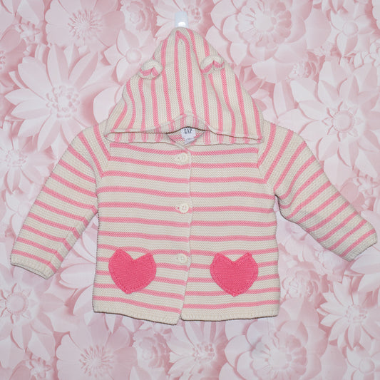 Striped Knit Sweater Size 6-12m