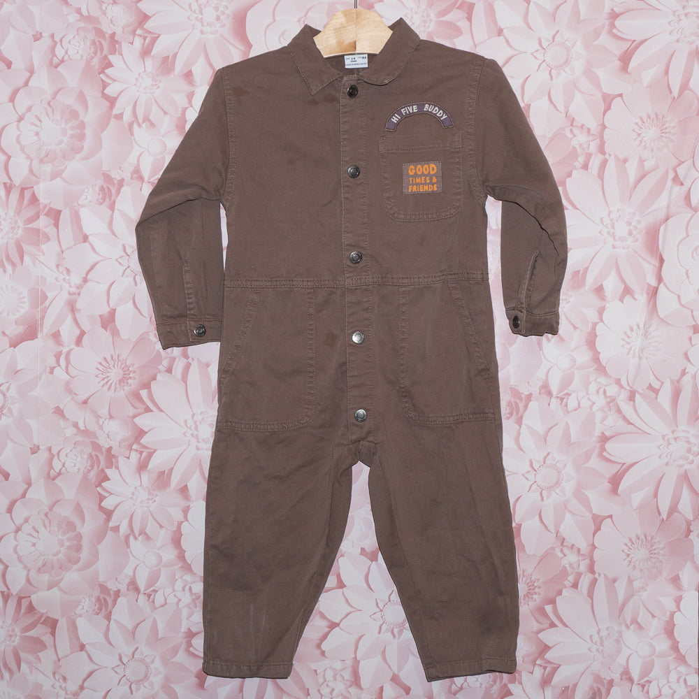 Canvas Coveralls Size 3-4