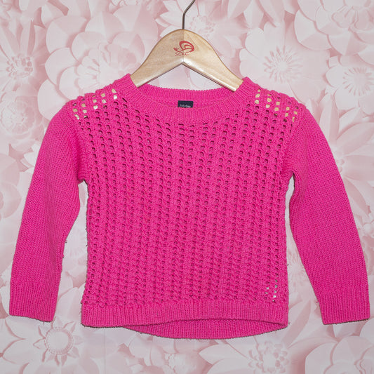 Mesh Knit Pink Sweater Size 18-24m