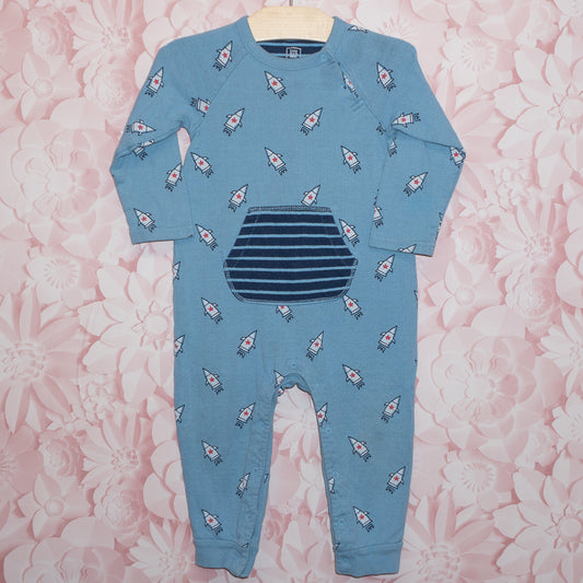 Rocketship Romper Size 18-24m