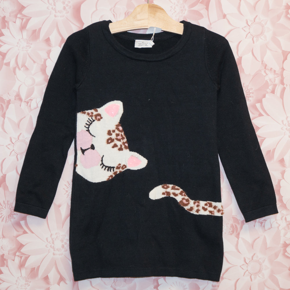 Peeking Cat Sweater Dress Size 5T