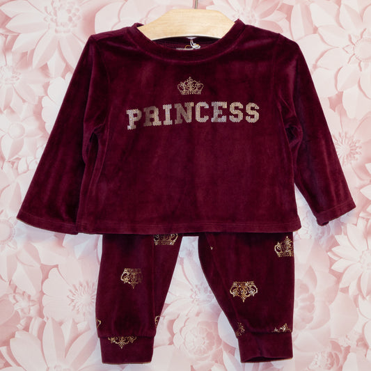 Velour Princess Set Size 12-18m